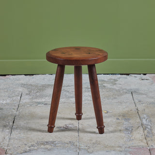 Hawk & Stone Claro Walnut Milking Stool