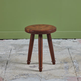 Hawk & Stone Claro Walnut Milking Stool