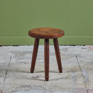 Hawk & Stone Claro Walnut Milking Stool