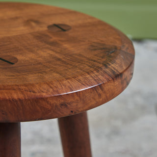 Hawk & Stone Claro Walnut Milking Stool