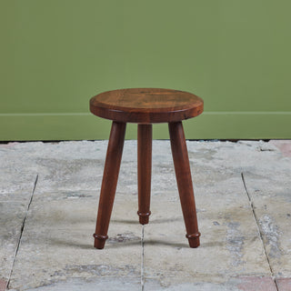 Hawk & Stone Claro Walnut Milking Stool