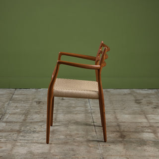 Model 62 Teak Dining Armchair by N.O. Møller