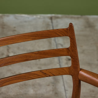 Model 62 Teak Dining Armchair by N.O. Møller