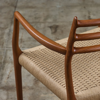 Model 62 Teak Dining Armchair by N.O. Møller