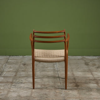 Model 62 Teak Dining Armchair by N.O. Møller