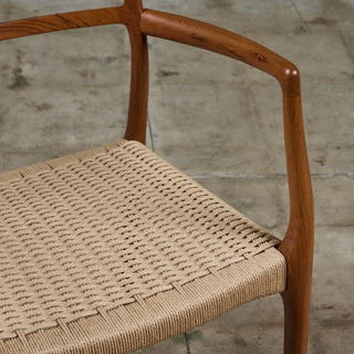 Model 62 Teak Dining Armchair by N.O. Møller