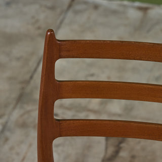 Model 78 Teak Dining Side Chair by N.O. Møller