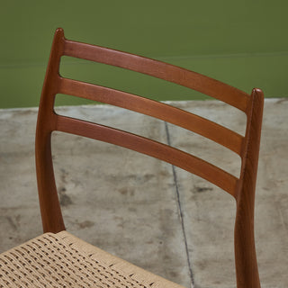 Model 78 Teak Dining Side Chair by N.O. Møller