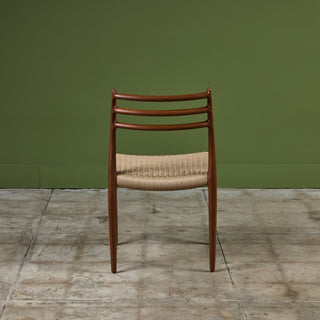 Model 78 Teak Dining Side Chair by N.O. Møller