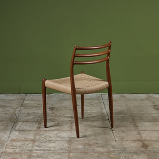 Model 78 Teak Dining Side Chair by N.O. Møller