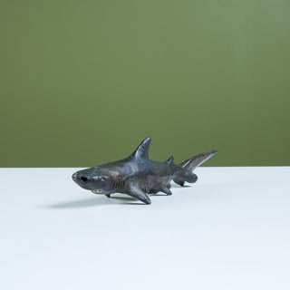 Cast Bronze Shark Sculpture by J. Dale M'Hall