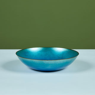 Jade Snow Wong Blue Enamel Copper Bowl