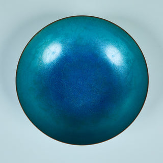 Jade Snow Wong Blue Enamel Copper Bowl