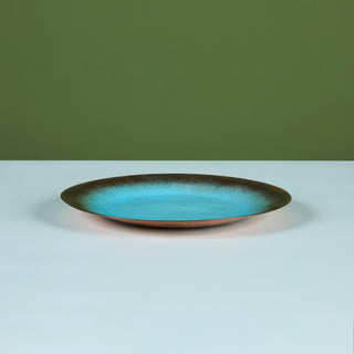 Jade Snow Wong Turquoise Enamel Copper Plate