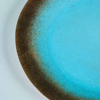 Jade Snow Wong Turquoise Enamel Copper Plate