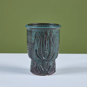 Glazed Stoneware Vase by Jane Rider