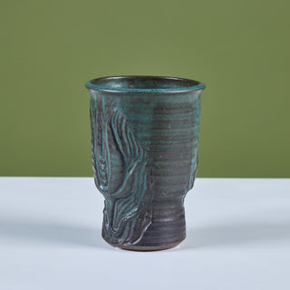 Glazed Stoneware Vase by Jane Rider