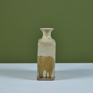 Japanese Glazed Bottle Vase