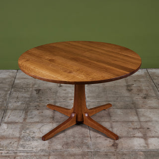 ON HOLD ** Jens H. Quistgaard Round Oak Dining Table