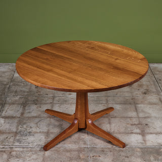 ON HOLD ** Jens H. Quistgaard Round Oak Dining Table