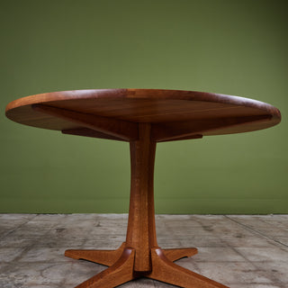 ON HOLD ** Jens H. Quistgaard Round Oak Dining Table