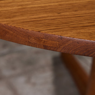 ON HOLD ** Jens H. Quistgaard Round Oak Dining Table