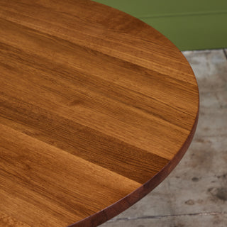 ON HOLD ** Jens H. Quistgaard Round Oak Dining Table