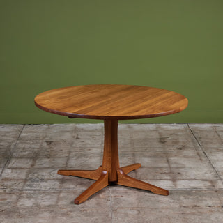 ON HOLD ** Jens H. Quistgaard Round Oak Dining Table