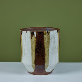 David Cressey Flame-Glazed Bullet Planter for Architectural Pottery