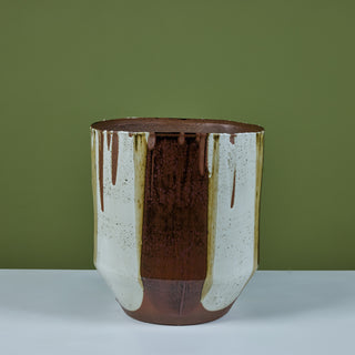 David Cressey Flame-Glazed Bullet Planter for Architectural Pottery