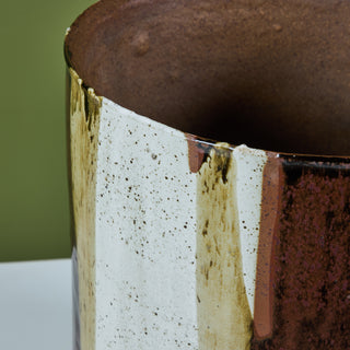 David Cressey Flame-Glazed Bullet Planter for Architectural Pottery