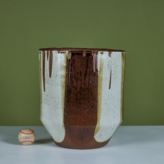 David Cressey Flame-Glazed Bullet Planter for Architectural Pottery