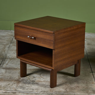 Pair of Mahogany Nightstands by John Keal for Brown Saltman