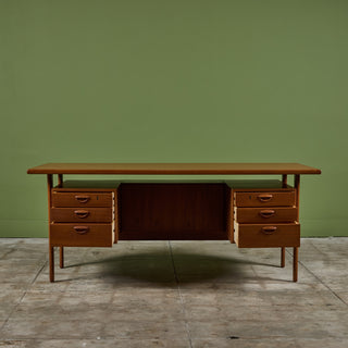 Kai Kristiansen Floating Teak Executive Desk