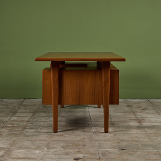 Kai Kristiansen Floating Teak Executive Desk