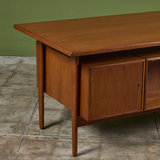 Kai Kristiansen Floating Teak Executive Desk