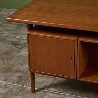 Kai Kristiansen Floating Teak Executive Desk