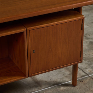 Kai Kristiansen Floating Teak Executive Desk