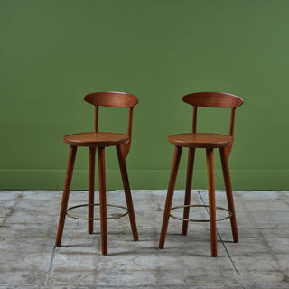 Pair of Kurt Østervig Bar Stools for Brande Møbelindustri