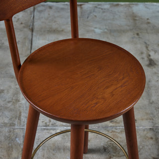 Pair of Kurt Østervig Bar Stools for Brande Møbelindustri