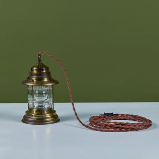 Brass Lantern Table Lamp