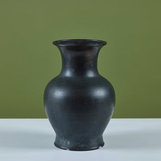 Patinated Bronze Tulip Vase