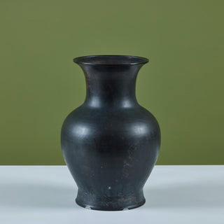 Patinated Bronze Tulip Vase