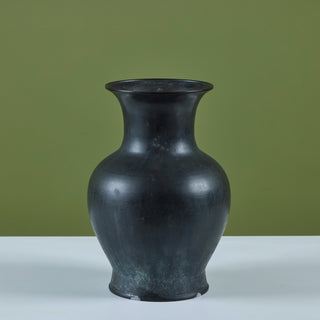 Patinated Bronze Tulip Vase