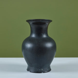 Patinated Bronze Tulip Vase