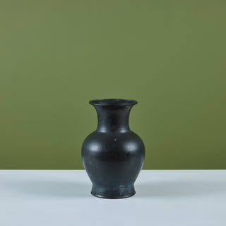 Patinated Bronze Tulip Vase