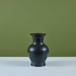 Patinated Bronze Tulip Vase