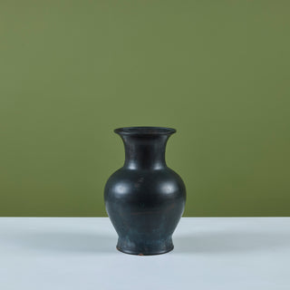 Patinated Bronze Tulip Vase