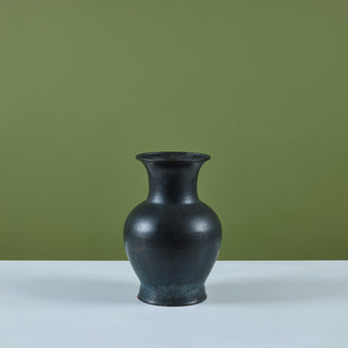 Patinated Bronze Tulip Vase