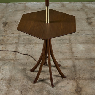 Floor Lamp with Attached Side Table for Modeline Lamp Co.